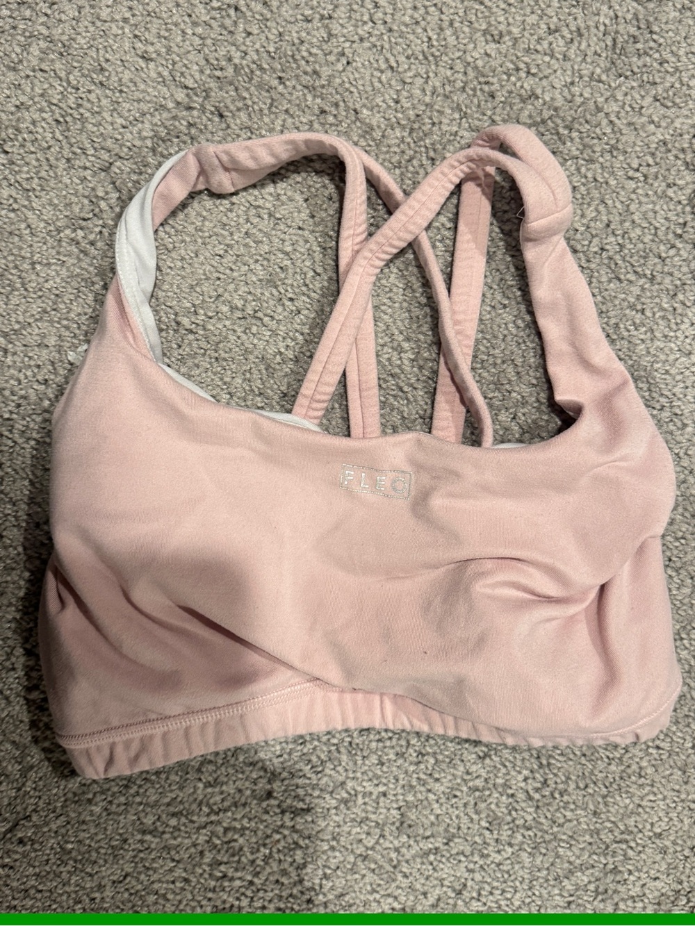 Fleo Dusty Pink Strappy Back Sports Bra